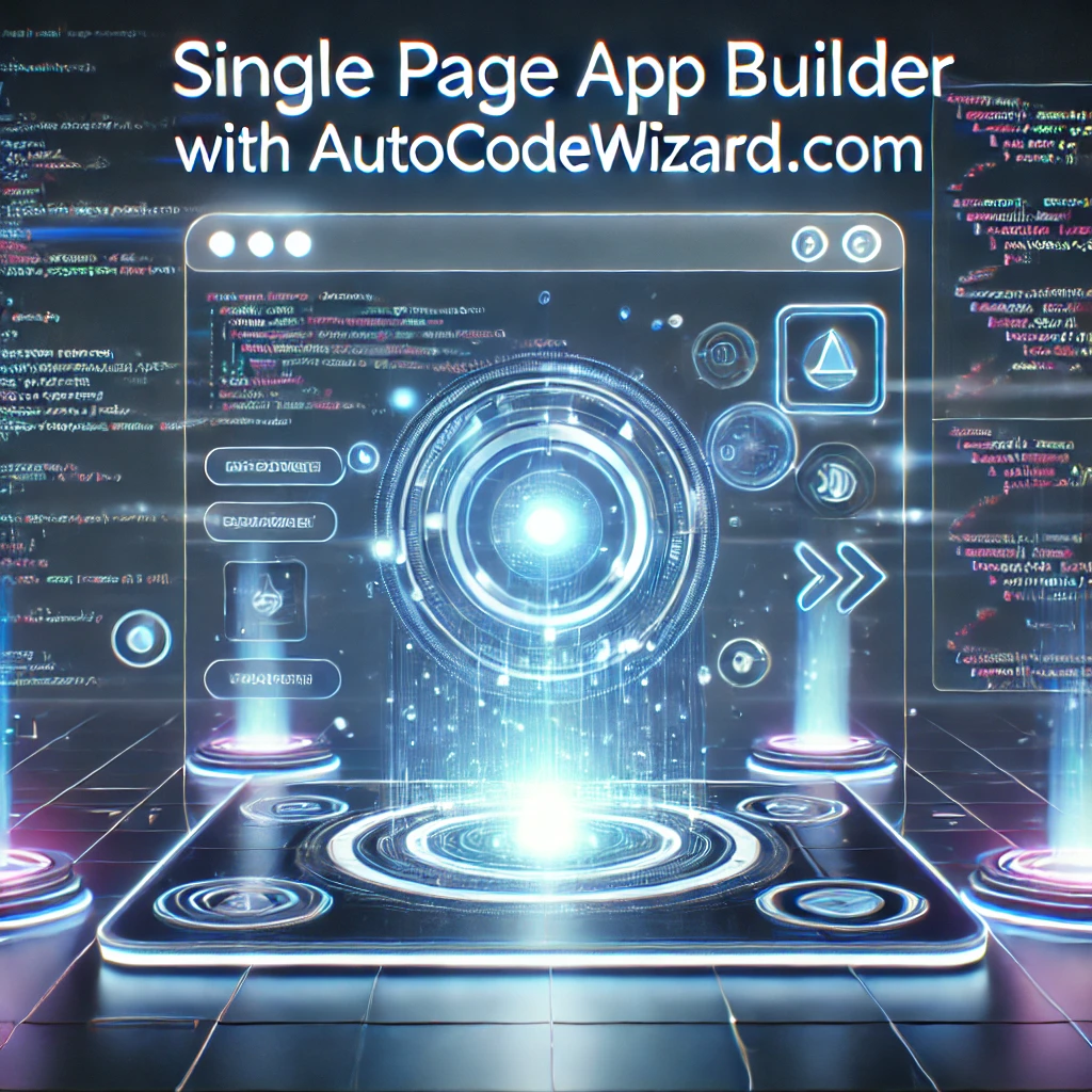 Single Page App Builder